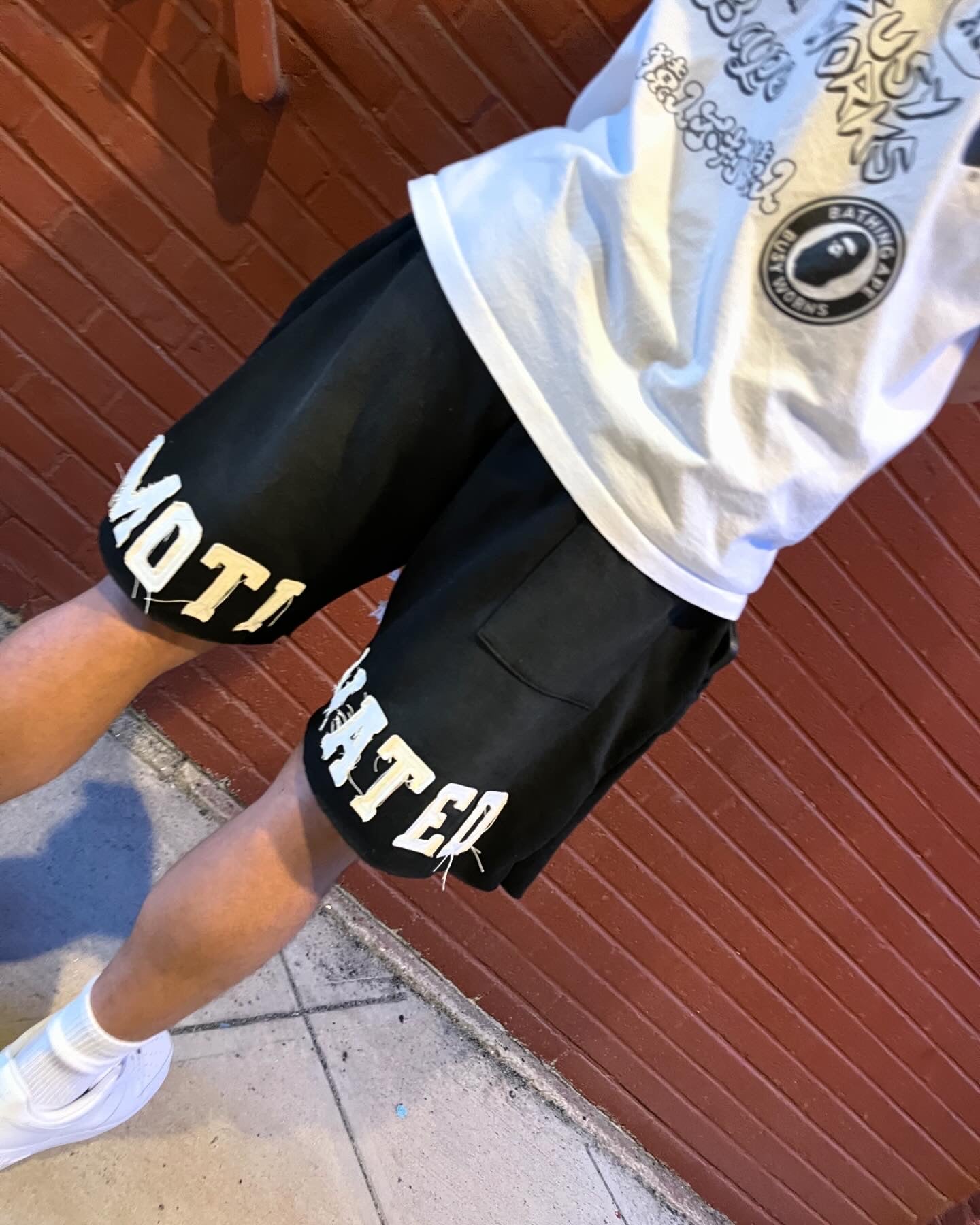 Black SELF Shorts