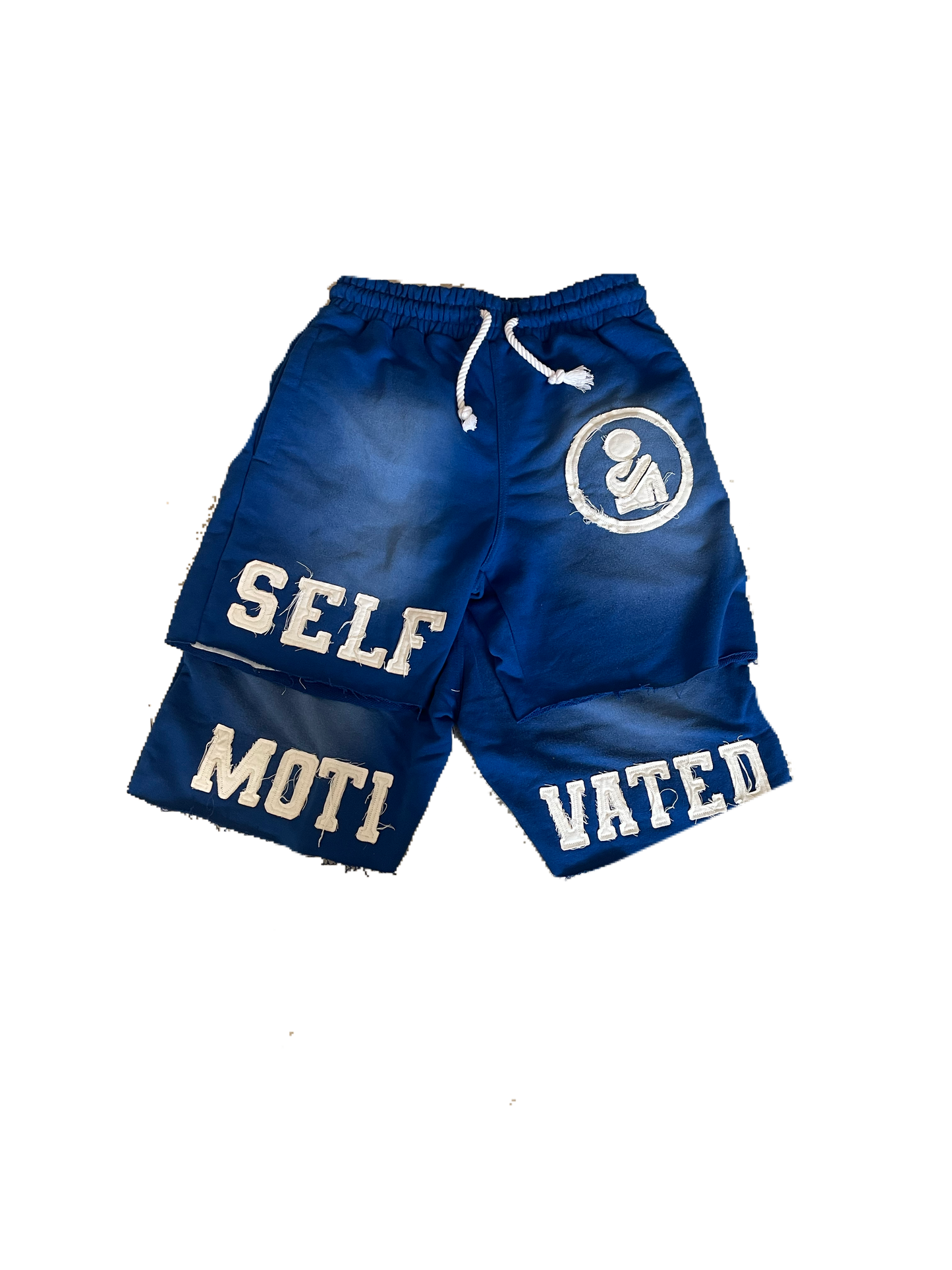 Blue "SELF" Shorts