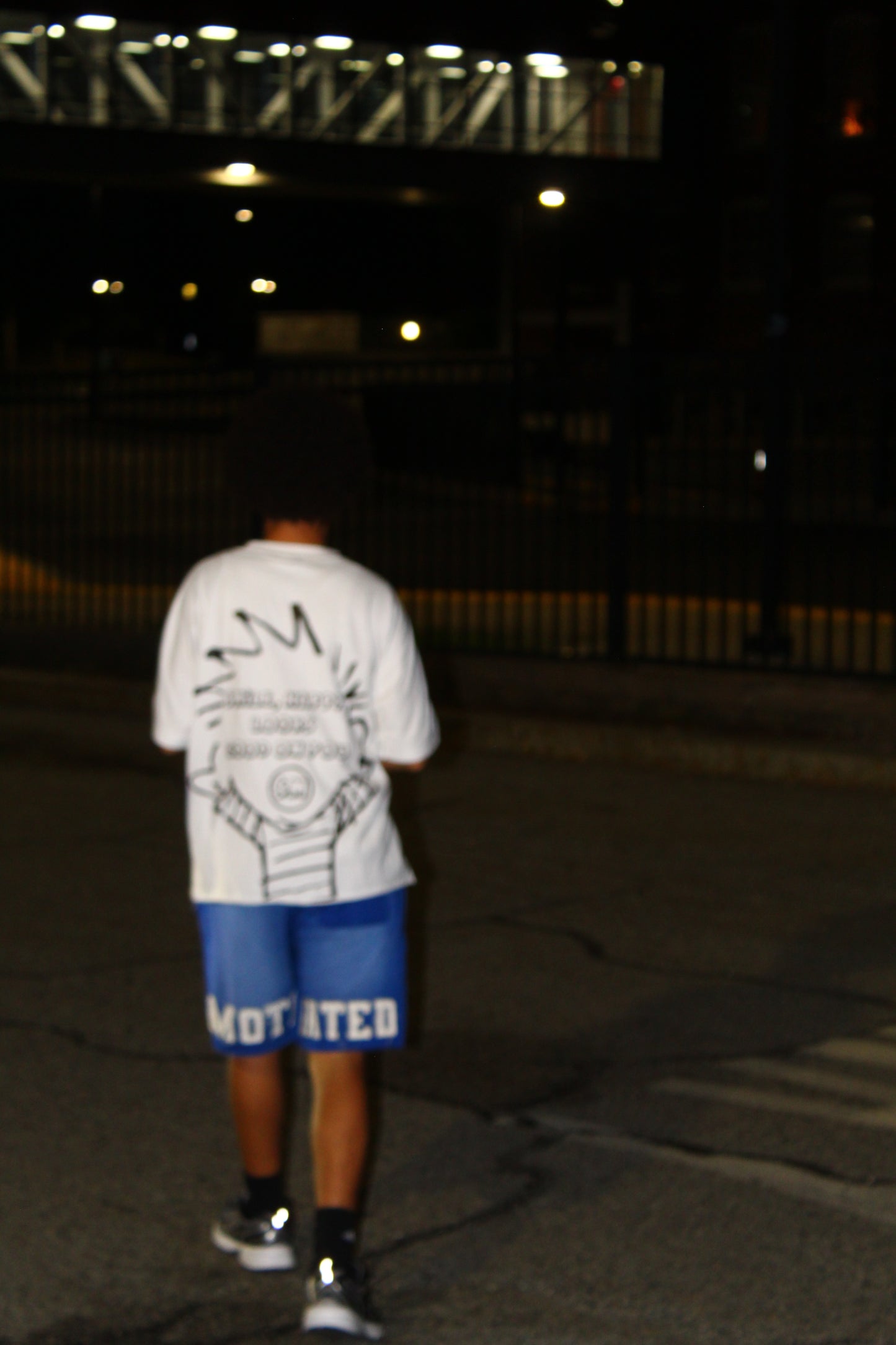 Blue "SELF" Shorts