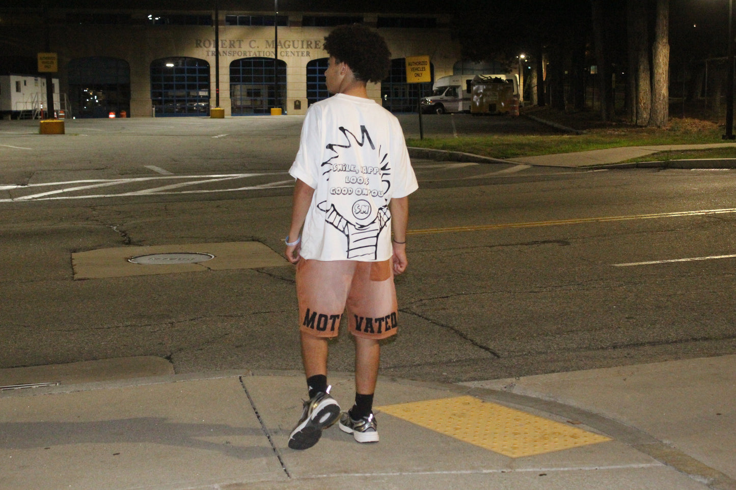 Brown "SELF" Shorts