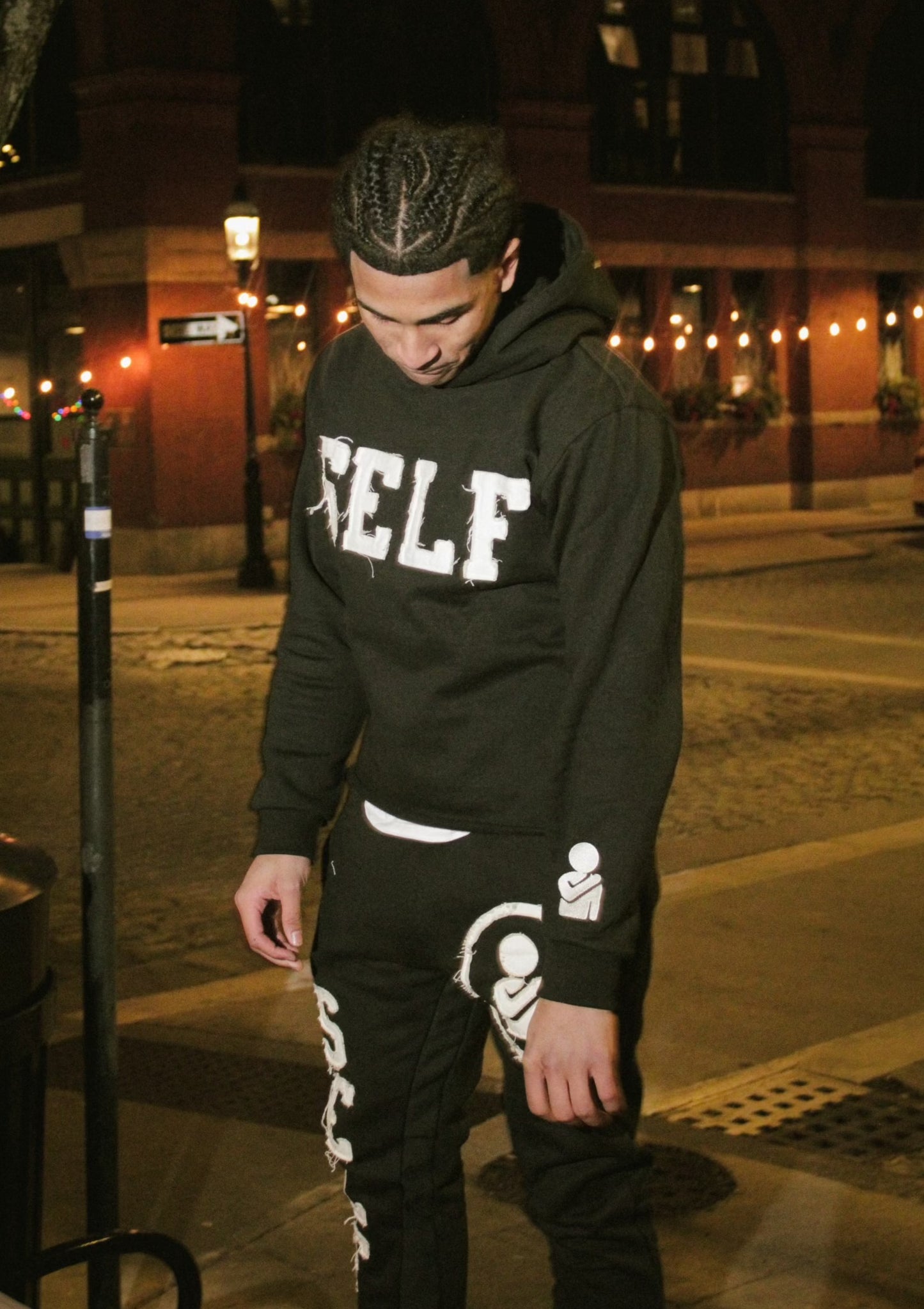 SELF Black Sweatsuit