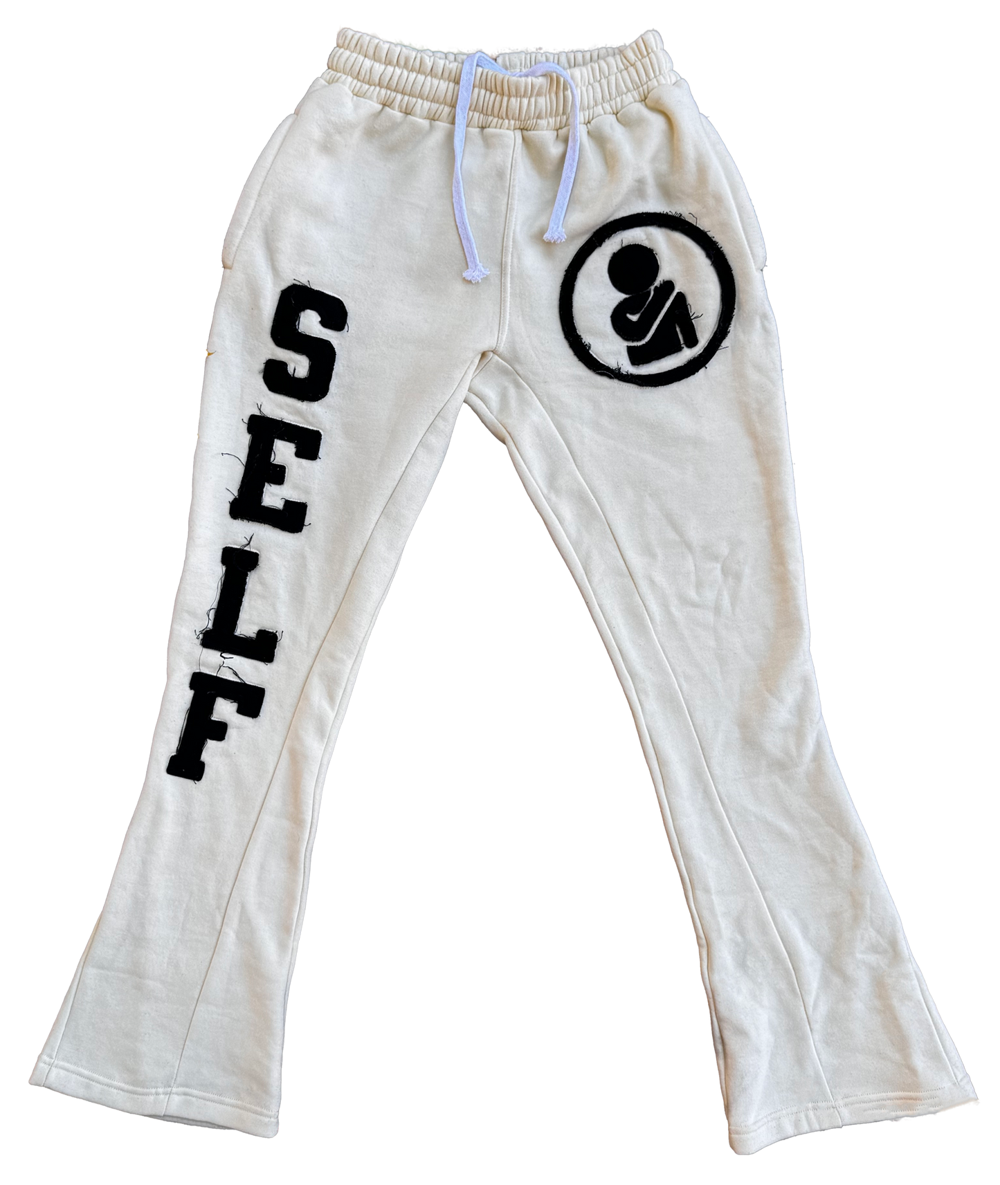 SELF Creme Flared Sweats