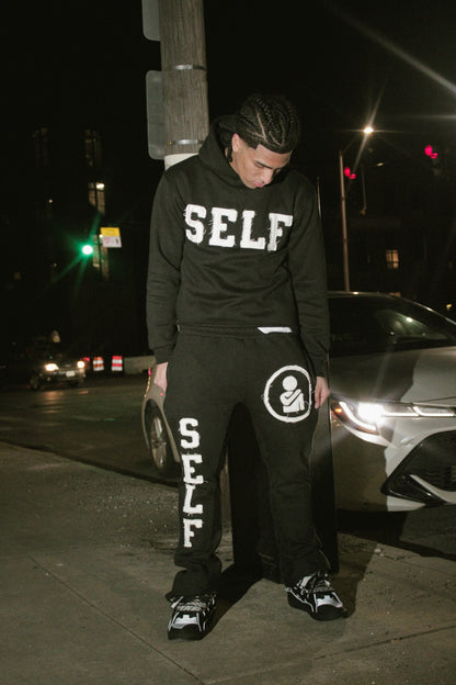 SELF Black Sweatsuit