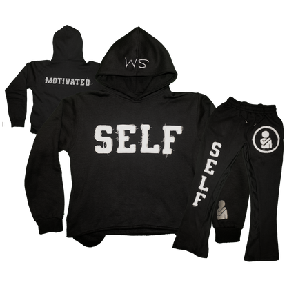 SELF Black Sweatsuit