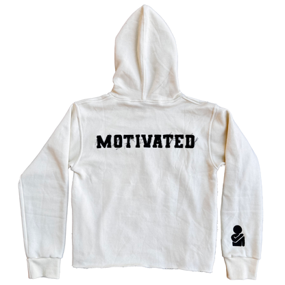 SELF Creme Cropped Hoodie